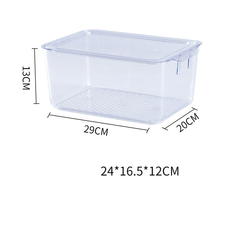 Kitchen Storage Refrigerator Fresh-Keeping Freezer Storage Box With Lid Storage Food Food Fruit And Vegetable Finishing Egg Box