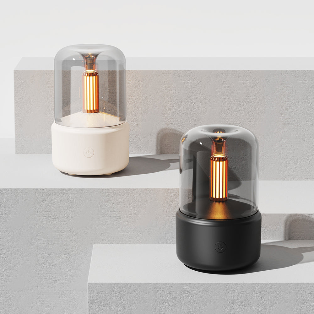 Creative Candle Light Aroma Diffuser USB Candle Light Humidifier