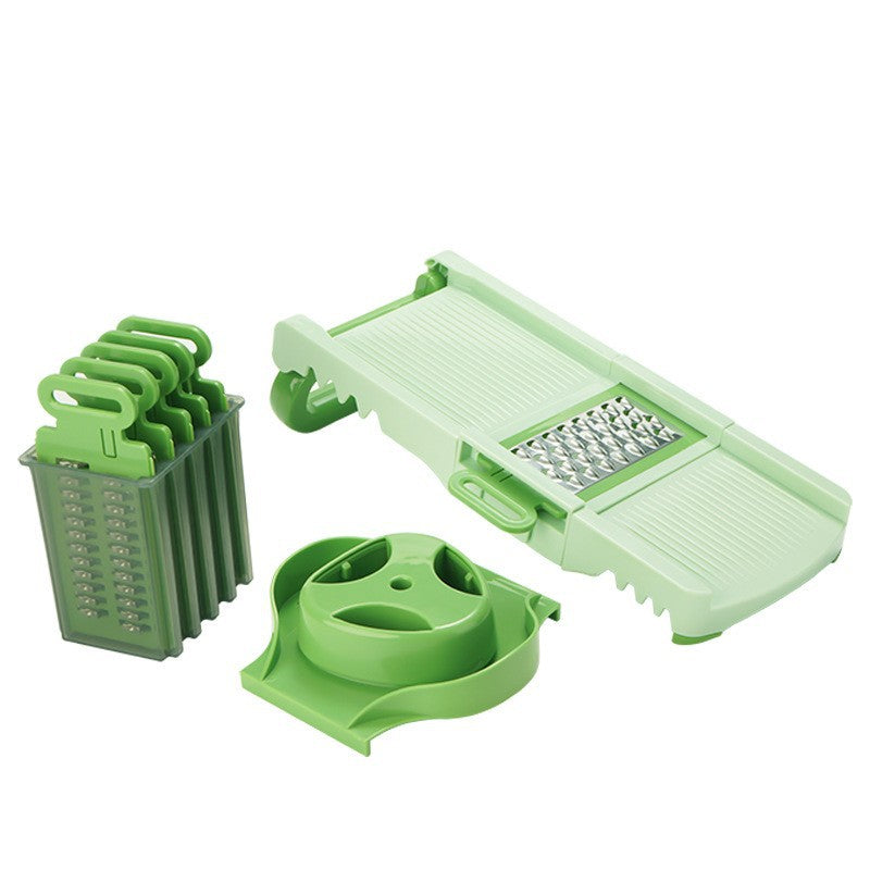 5-IN-1 BL ADE BOX INTEGRATED STORAGE Fruit Chopper Slicer Dicer Cutter Grinder Set Vegetable Processor Slicer Cutter