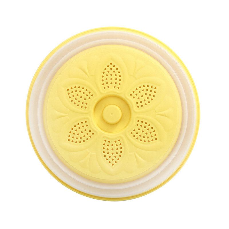 Collapsible Microwave Cover Lid Folding Plate Cover Colander Strainer Fruit Vegetables Washing Basket Plate Lid Kitchen Tools
