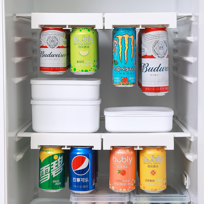 Refrigerator hanging shelf creative new space saving pop-top can storage beverage coke beer storage rack
