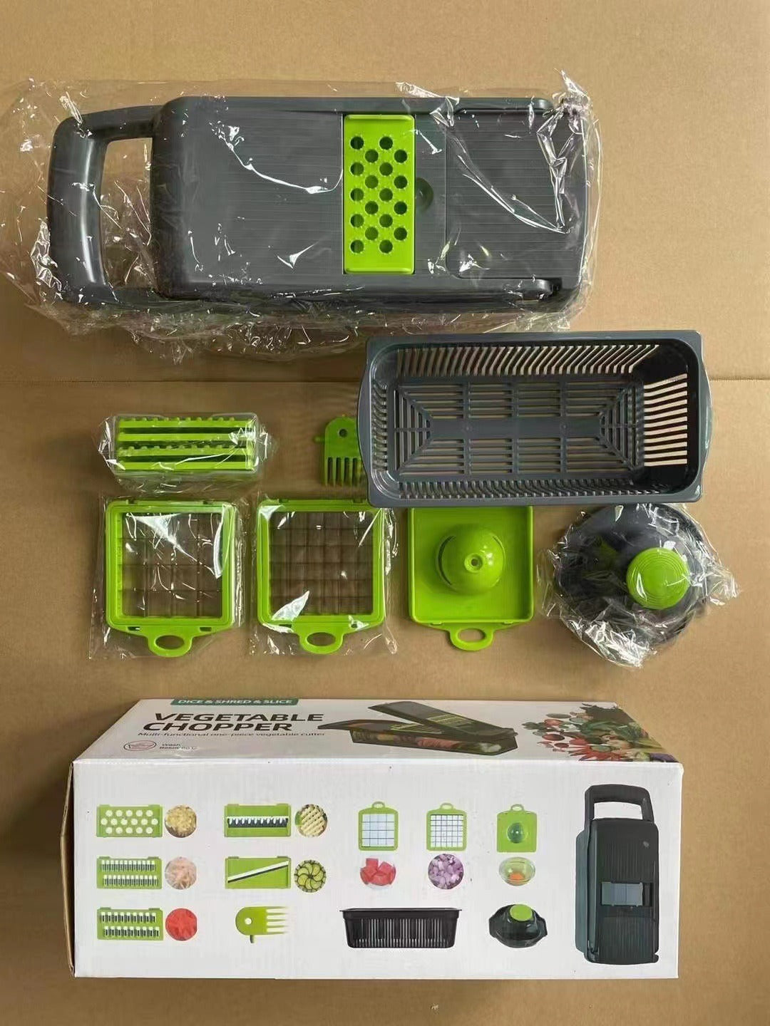 Multifunctional Vegetable Cutter, Vegetable Slicer, Shredder, Potato Shredder, Household Kitchen Utensil
