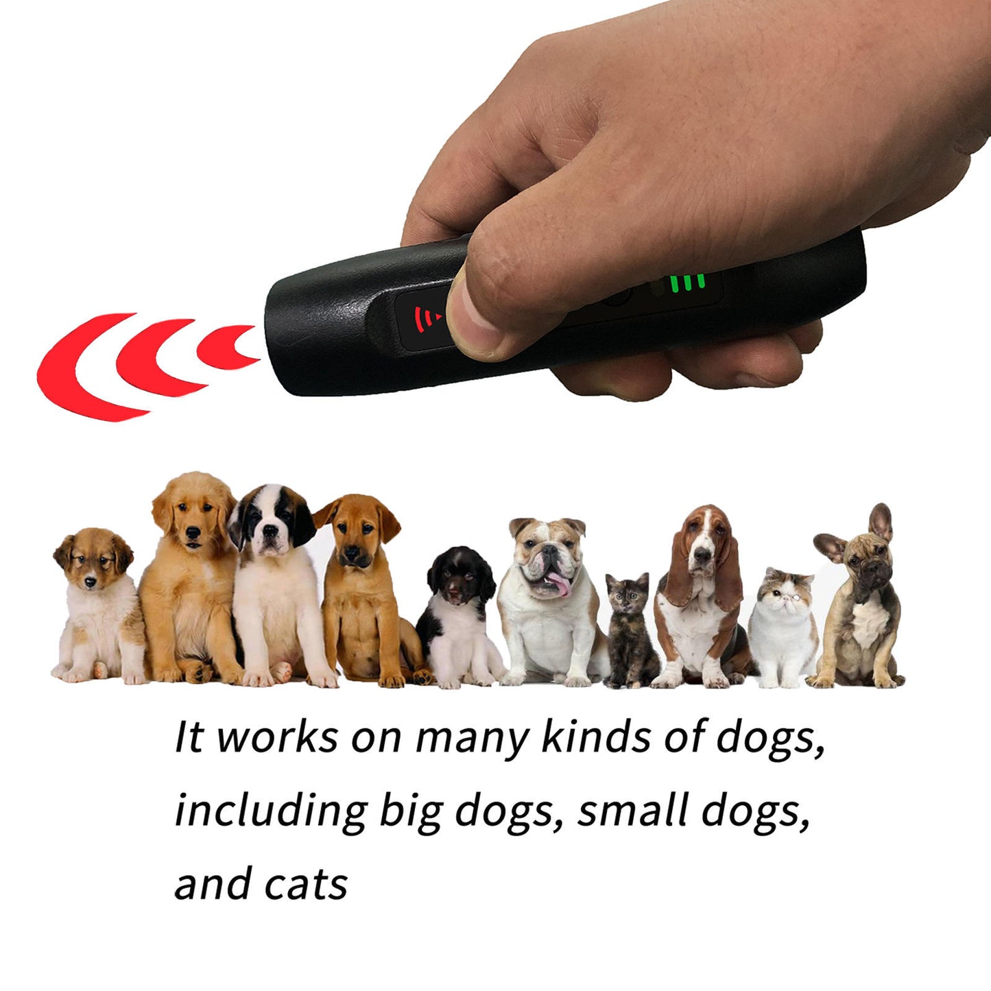 Pet Training Anti Barking USB Recharge Ultrasonic Pet Dog Repeller Handheld Repellent