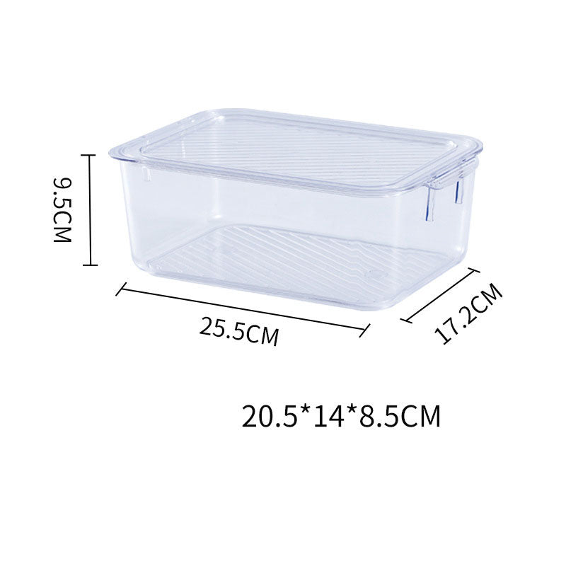 Kitchen Storage Refrigerator Fresh-Keeping Freezer Storage Box With Lid Storage Food Food Fruit And Vegetable Finishing Egg Box