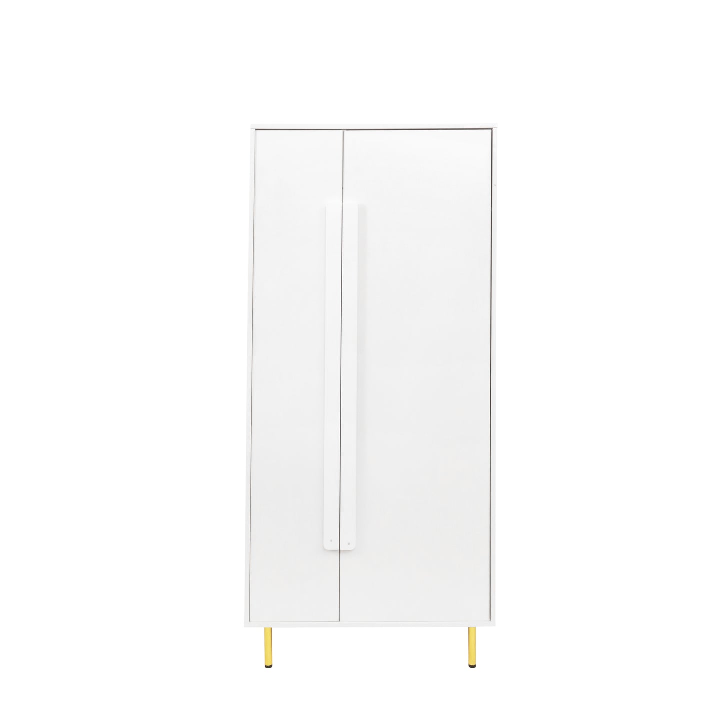 Armoire with 2 Doors with Handle for bedroom White