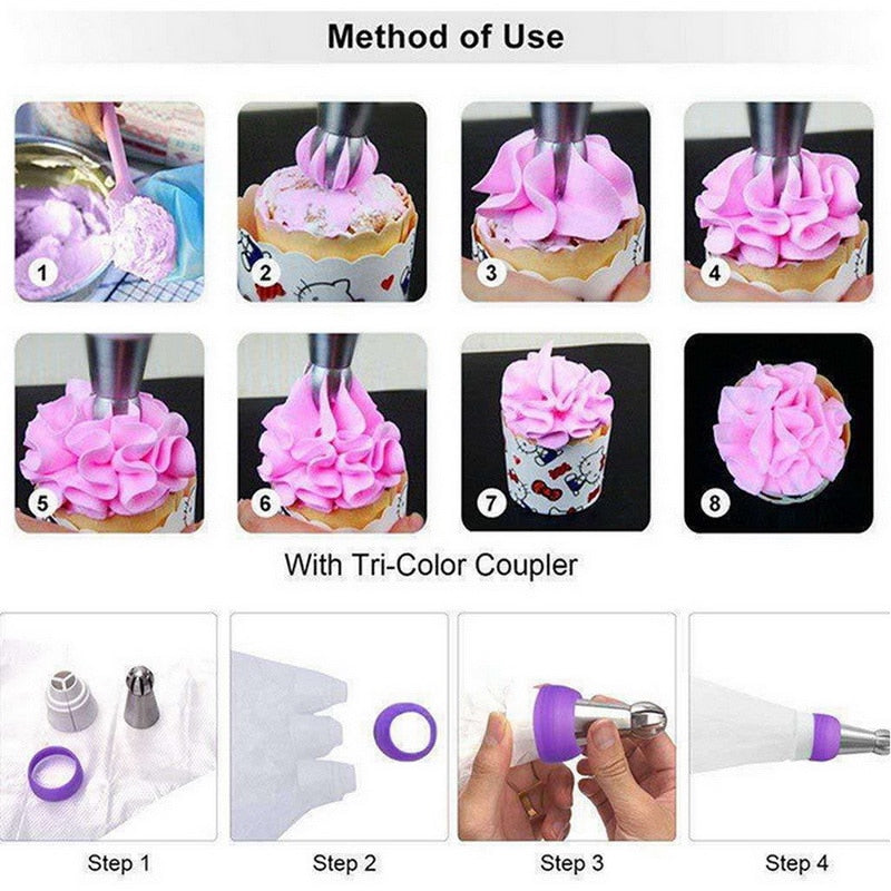 8Pcs/Set Russian Piping Tips Icing Piping Tip Set Cake Decorating Supplies Decoration Tips Ball Piping Tips Cake Decorating Tool