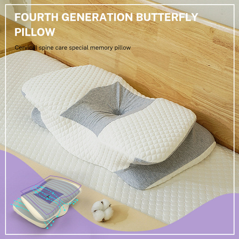 New Space Memory Cotton Butterfly Pillow Protects Cervical Spine with Slow Rebound Pillow Core Hotel Pillow