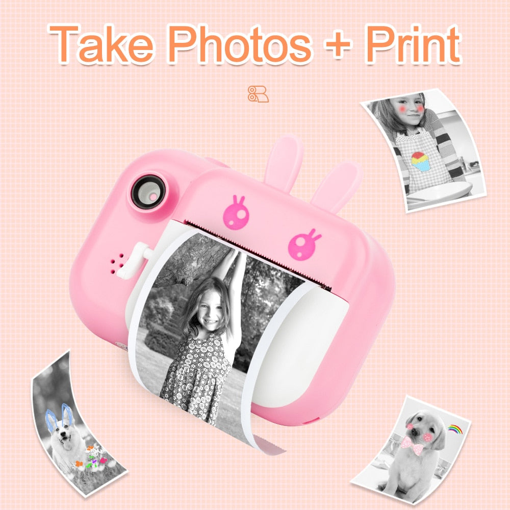 Minibear Children Camera For Kids Instant Camera Digital Video Camera For Children Photo Camera Toys For Girl Boy Birthday Gifts