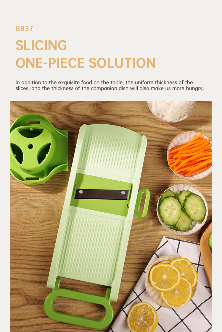 5-IN-1 BL ADE BOX INTEGRATED STORAGE Fruit Chopper Slicer Dicer Cutter Grinder Set Vegetable Processor Slicer Cutter