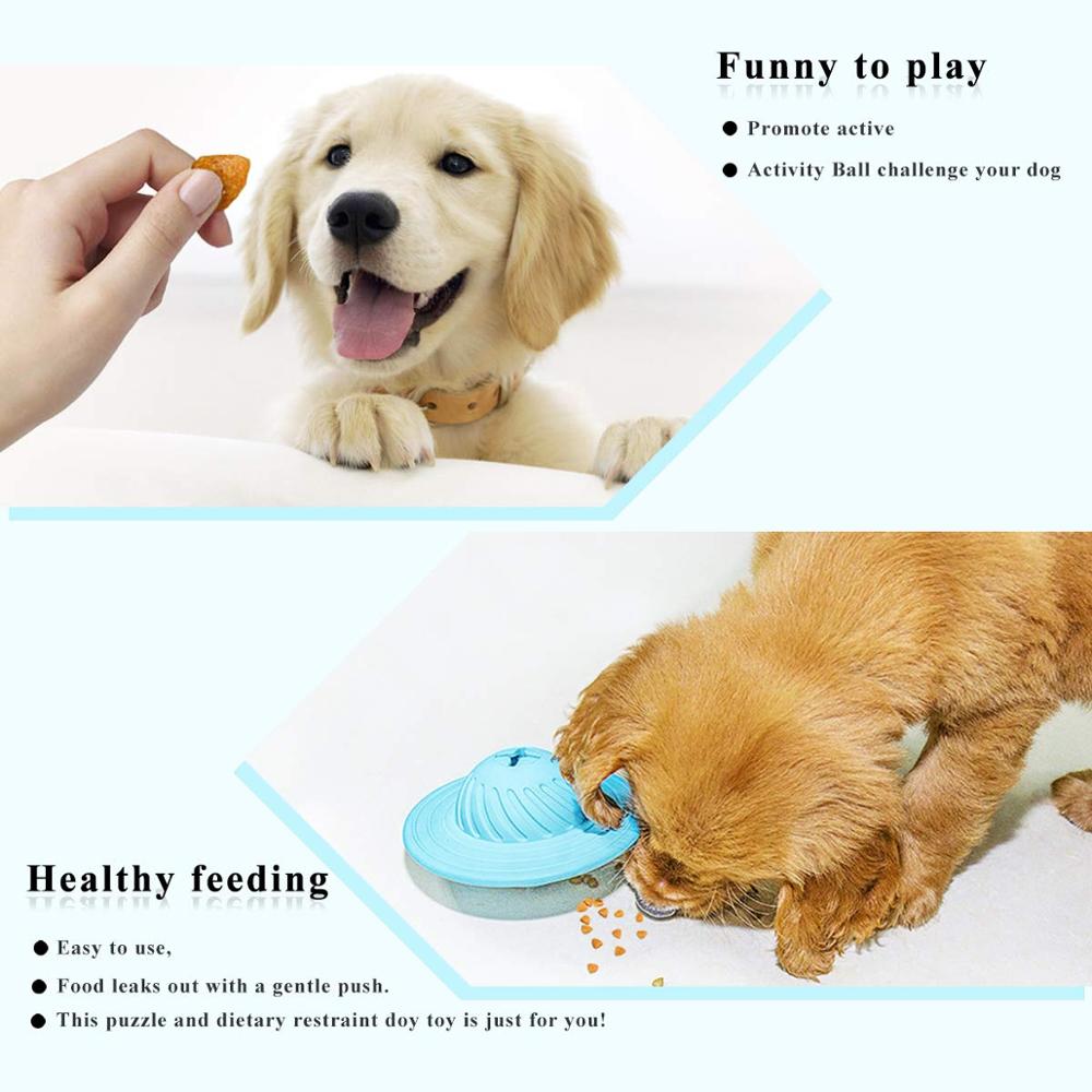 New Dog Toy Ball Pet Supplies Tooth Grinding Toy Natural Rubber Frisbee Cat and Dog Toy Food Leakage Device
