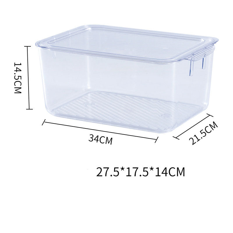 Kitchen Storage Refrigerator Fresh-Keeping Freezer Storage Box With Lid Storage Food Food Fruit And Vegetable Finishing Egg Box