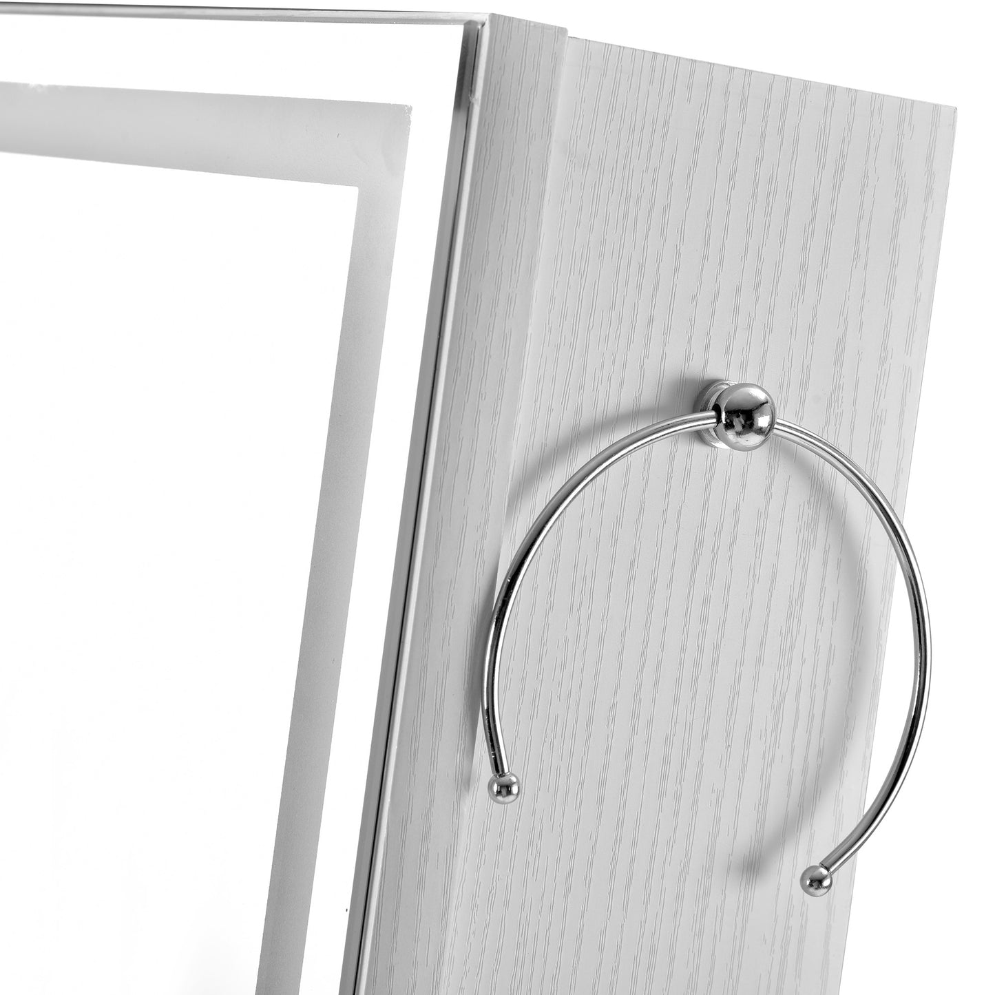 Fashion Simple Jewelry Storage Mirror Cabinet With LED Lights For Living Room Or Bedroom