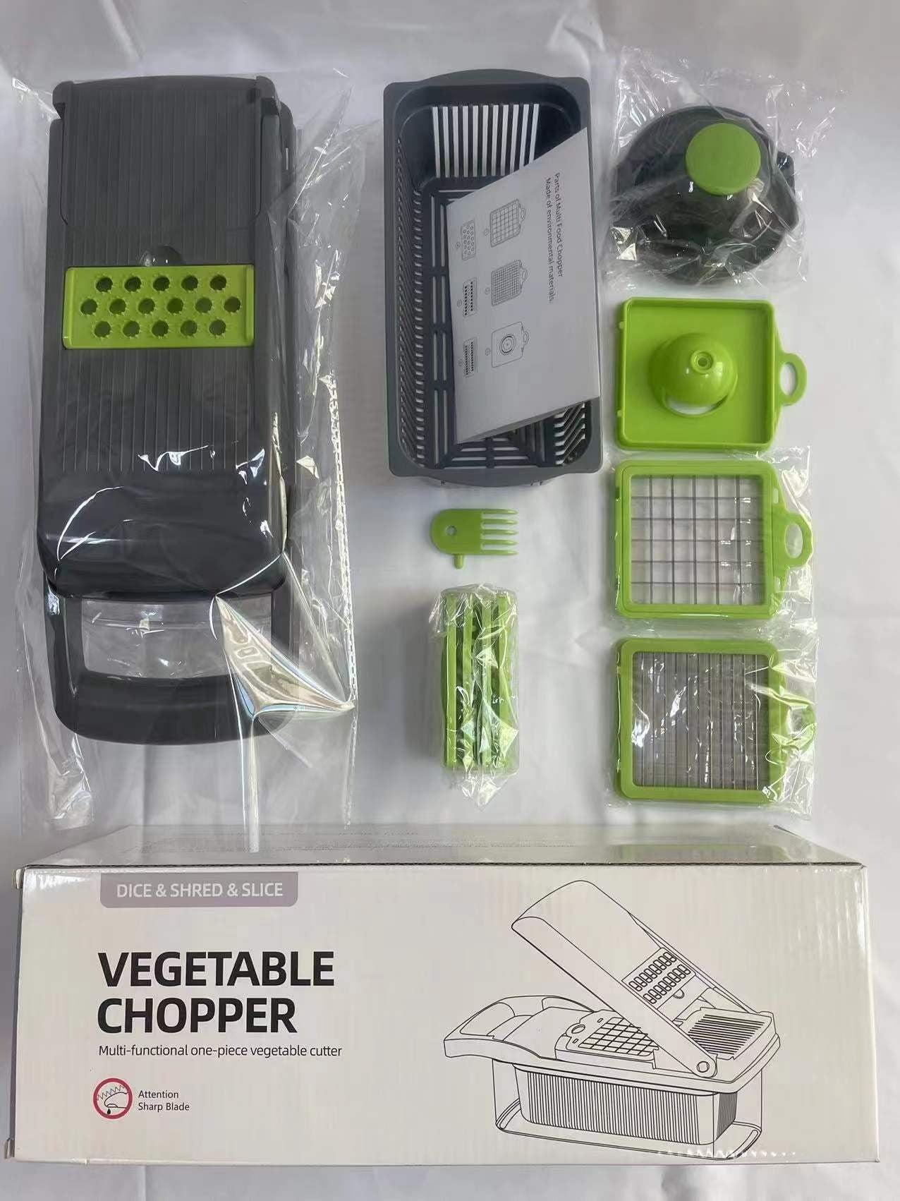 Multifunctional Vegetable Cutter, Vegetable Slicer, Shredder, Potato Shredder, Household Kitchen Utensil